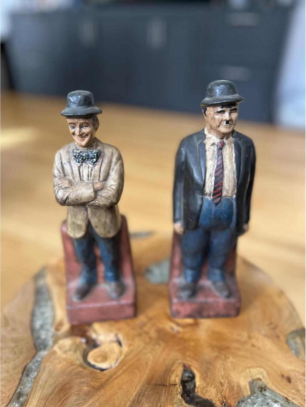 Vintage Ceramichrome Inc. Figurines - Laurel and Hardy